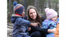 Photo of Education and Early Childhood Development Minister Becky Druhan with children