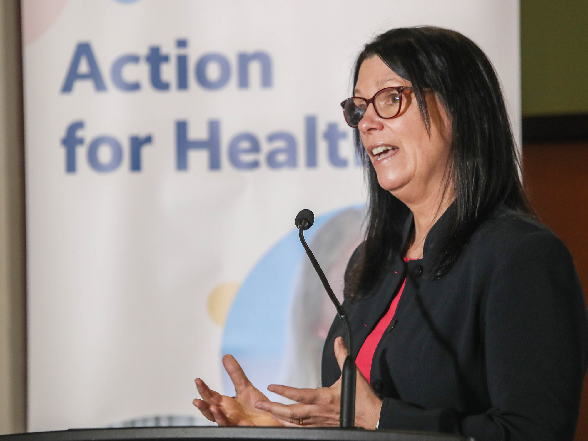 Photo of Michelle Thompson, Minister of Health and Wellness
