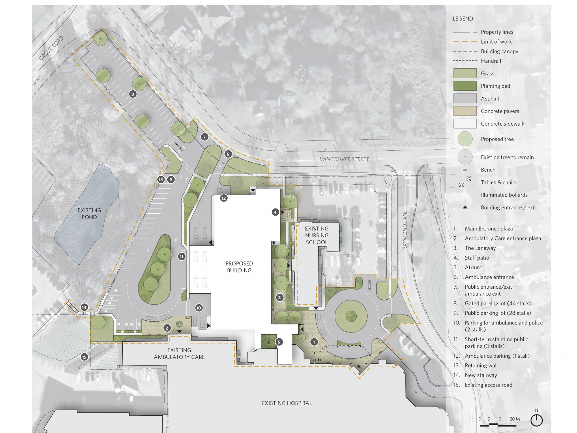 Site plan for the new Yarmouth Regional Hospital emergency department