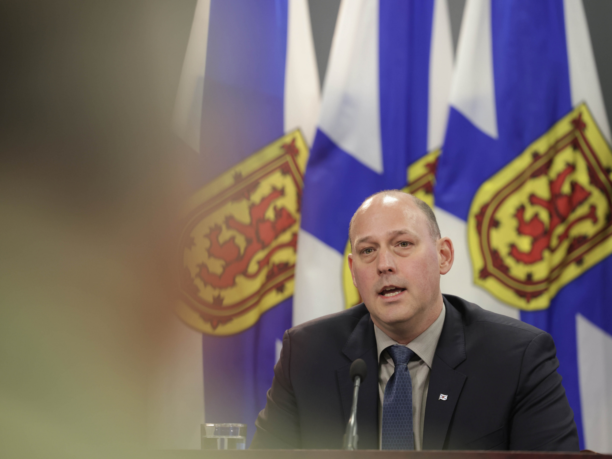 Timothy Halman, Minister of Environment and Climate Change speaks during the announcement. (Communications Nova Scotia)
