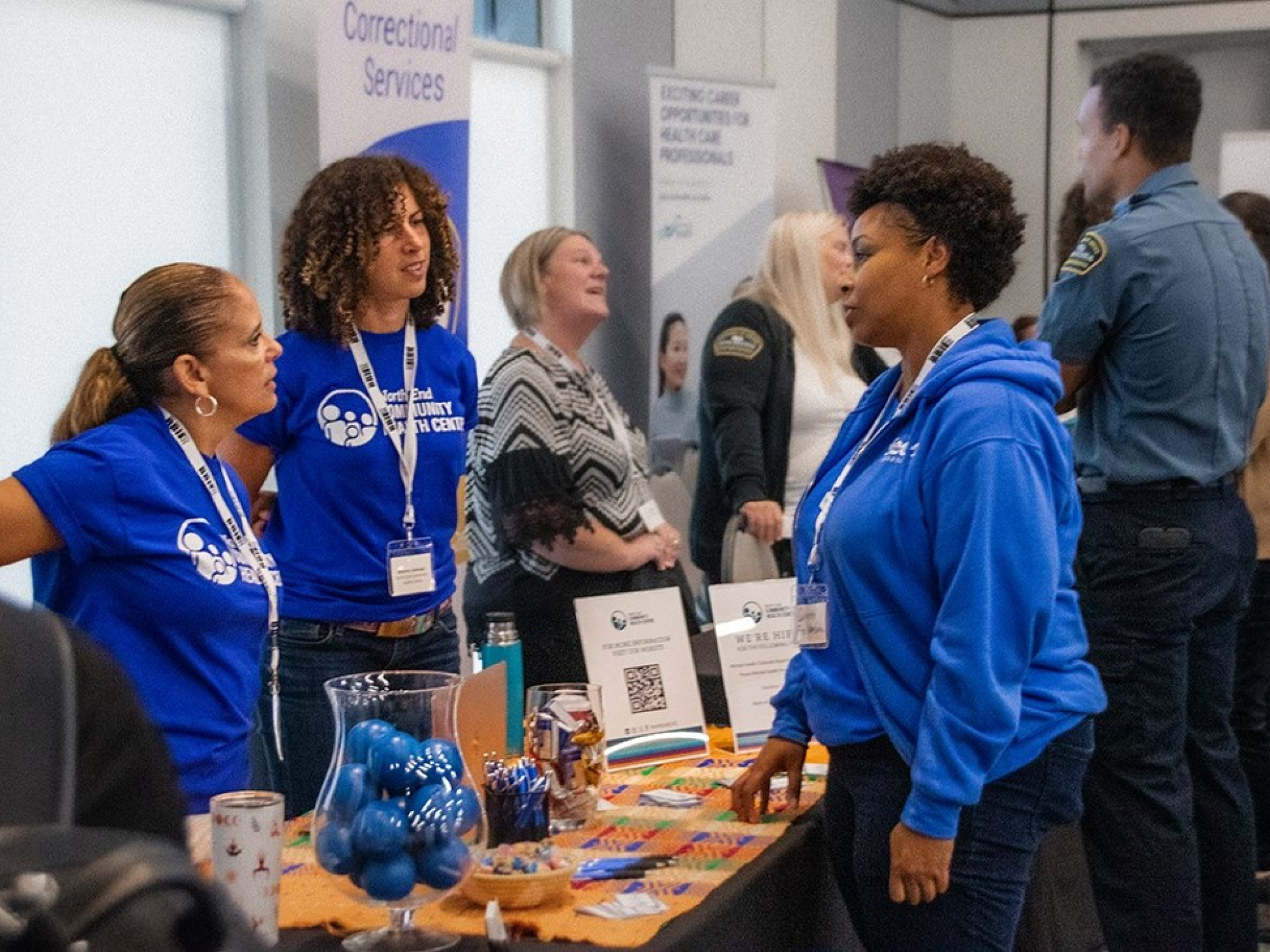Photo - Community outreach is a big part of the North End Community Health Centre’s work, including attending local career fairs like this one to promote job opportunities