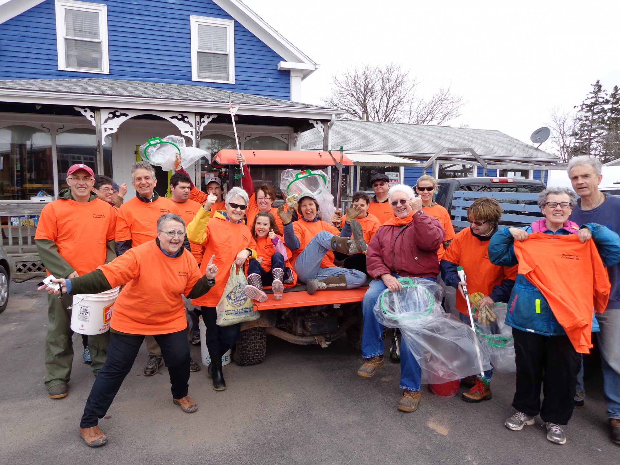 A community cleanup called the Great Garbage Challenge was part of Earth Day activities in Pugwash last April. The community was one of the 2023 recipients of the Lieutenant-Governor's Community Spirit Award. (Contributed)