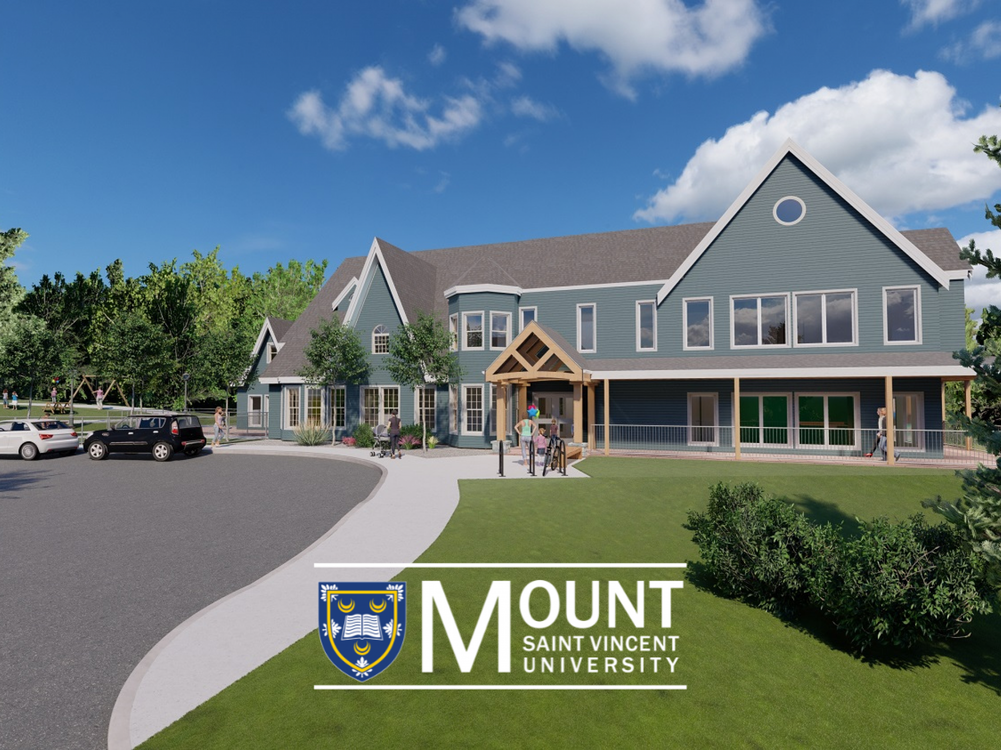 Rendering of a new child-care facility 