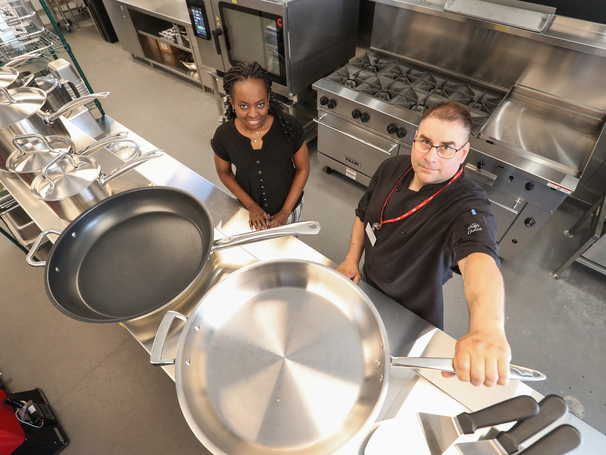 Photo of man and woman in kitchen at Mahone Bay Nursing Home