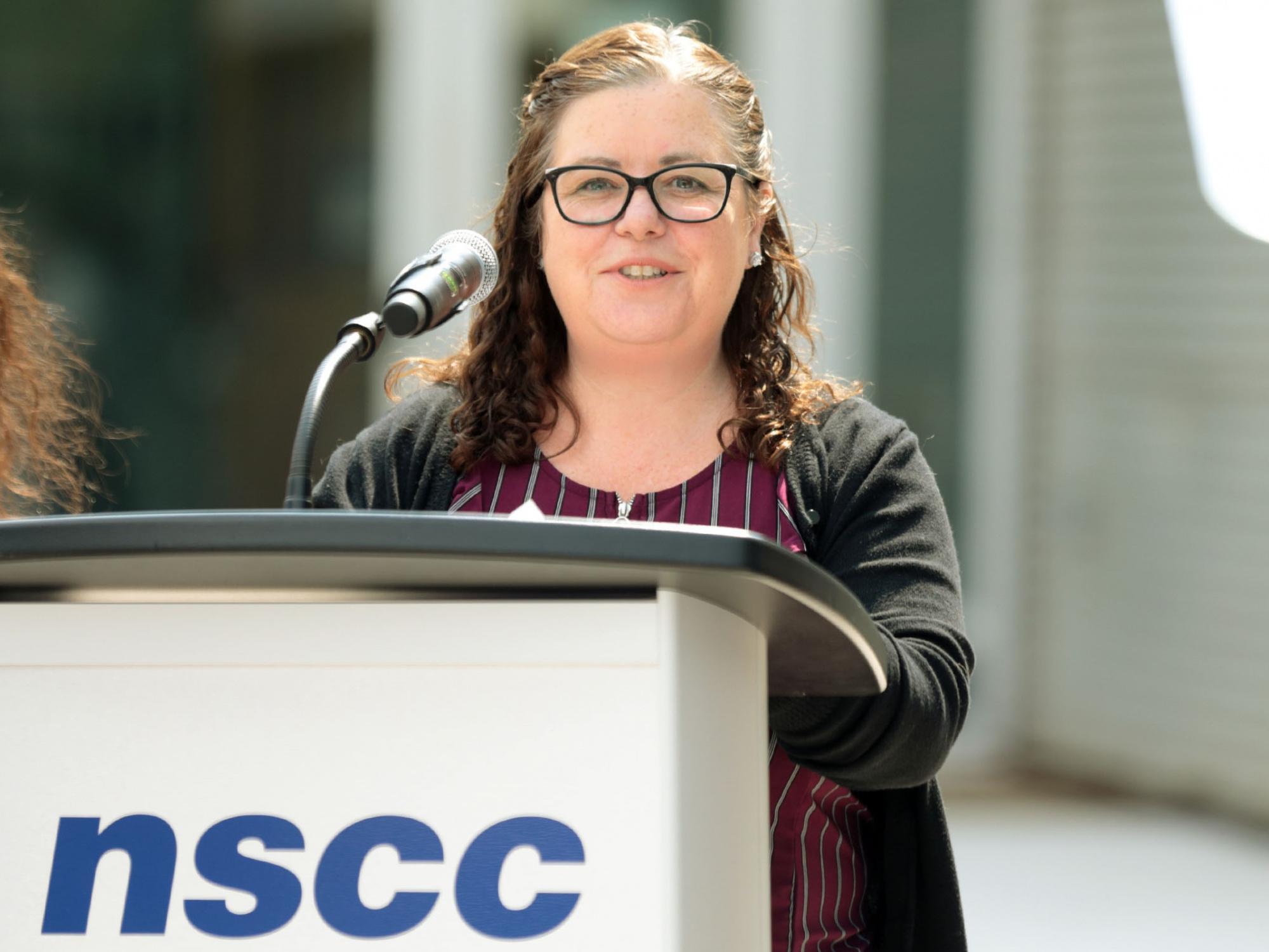 Vanessa Ferris, a second year Business Administration student and summer employee at NSCC's Pictou campus, talks about what the addition of 50 beds will mean for students attending the campus. (Communications Nova Scotia)