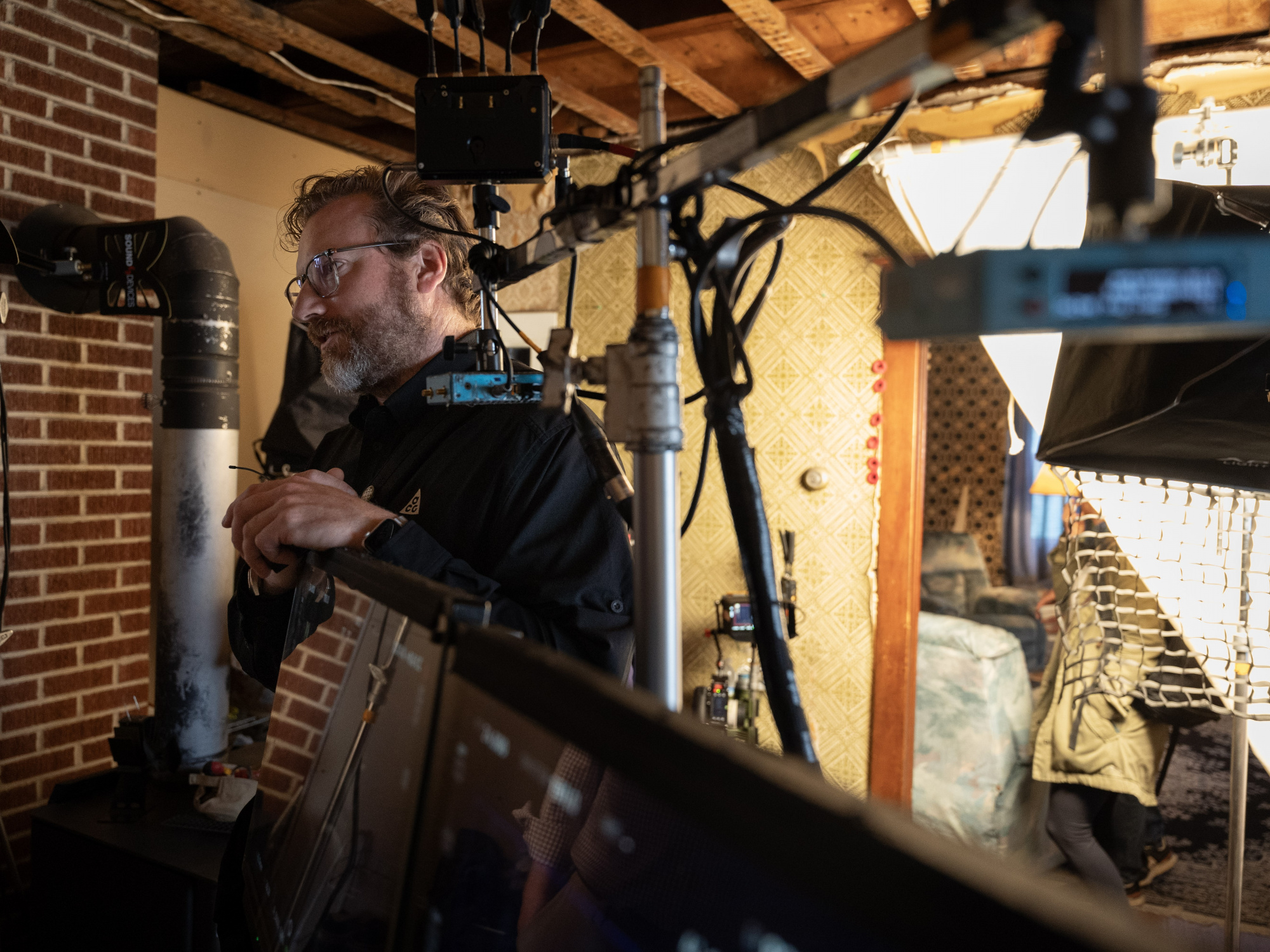 Photo of a director on set