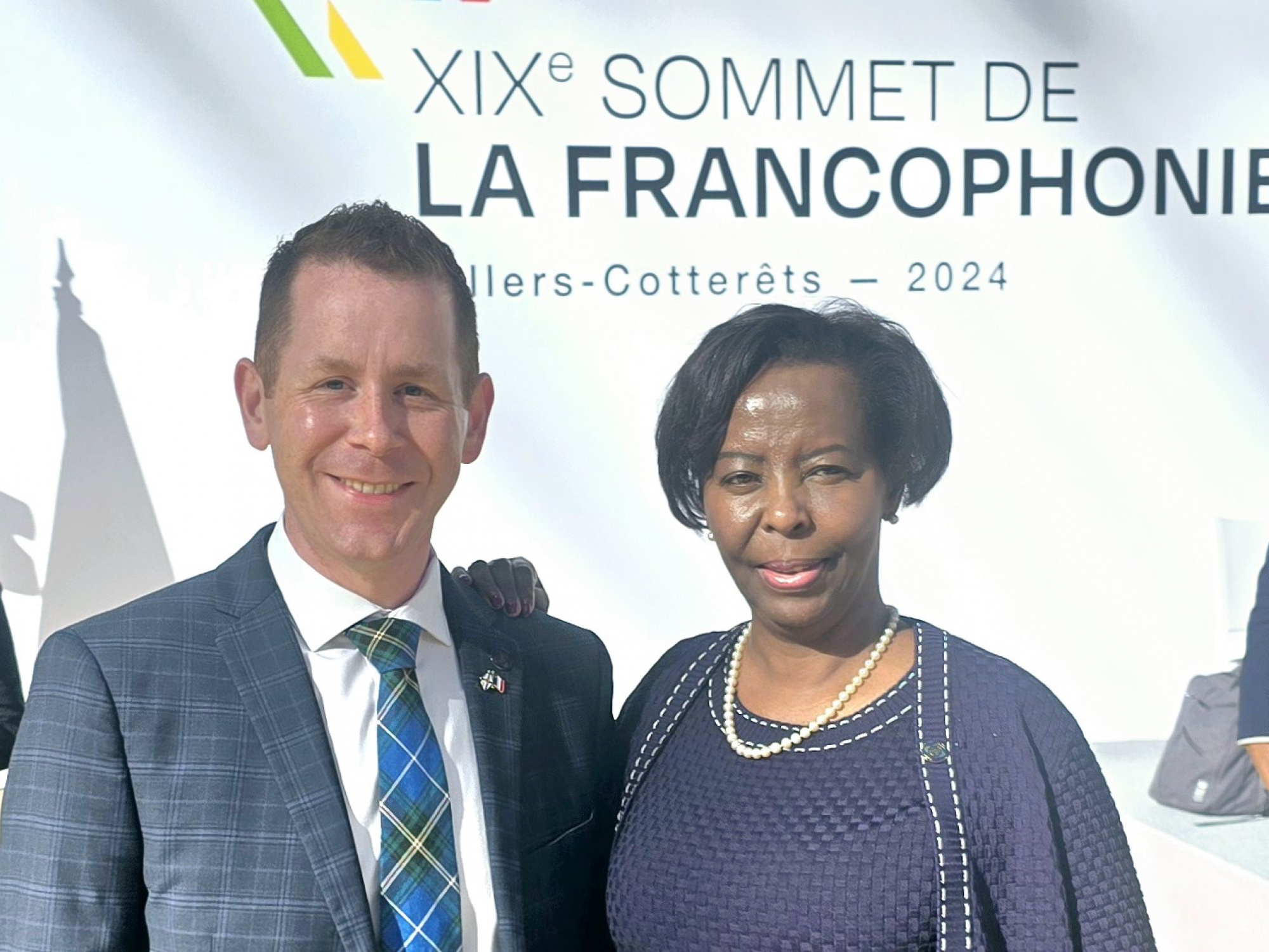 Minister LeBlanc and Louise Mushikiwabo, Secretary General OIF