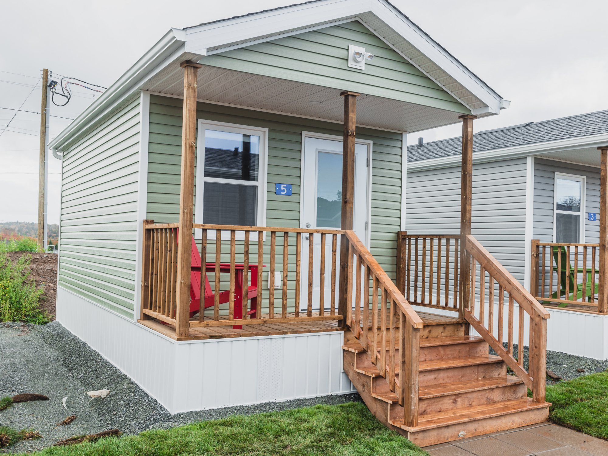 Photo of the exterior of a tiny home