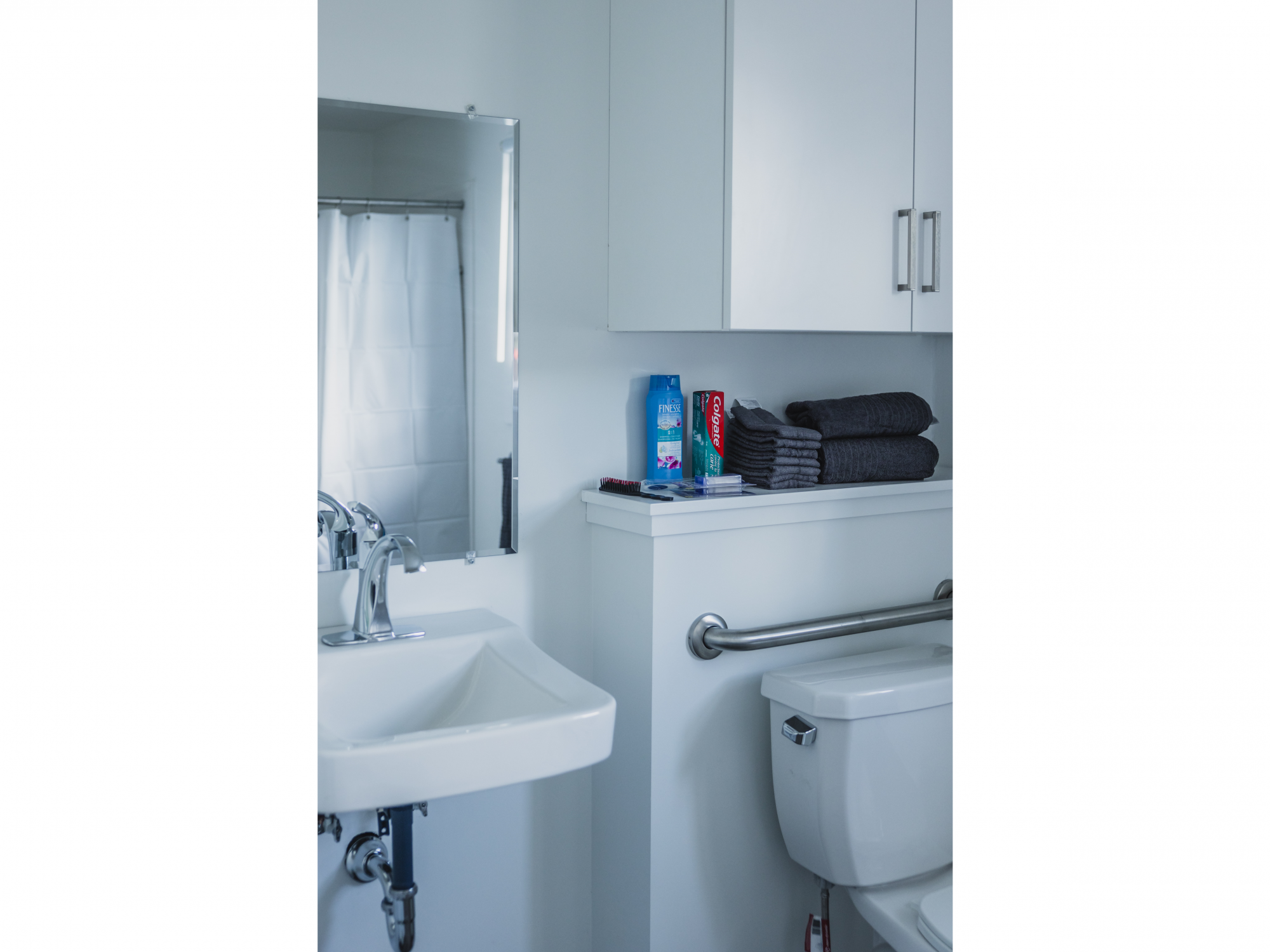 bathroom in tiny home in sackville