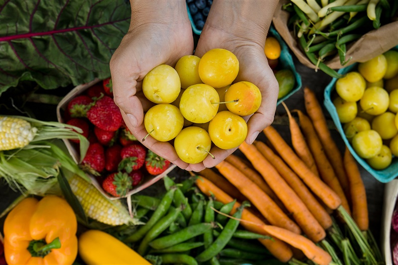 Photo of fruits and vegetables