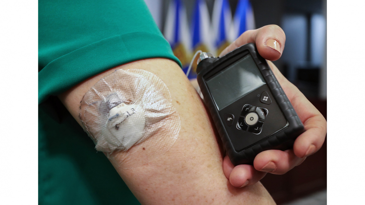 Photo of a diabetes monitor