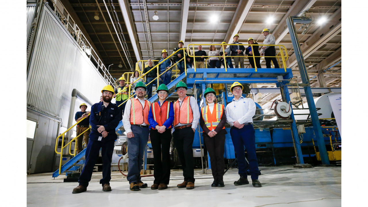 Group photo at Port Hawkesbury Paper