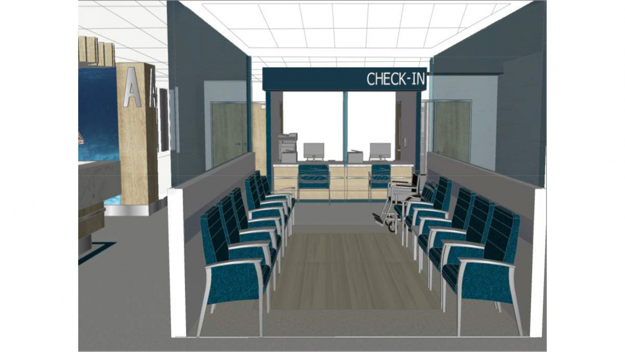 Rendering of new Yarmouth Regional Hospital emergency department triage area