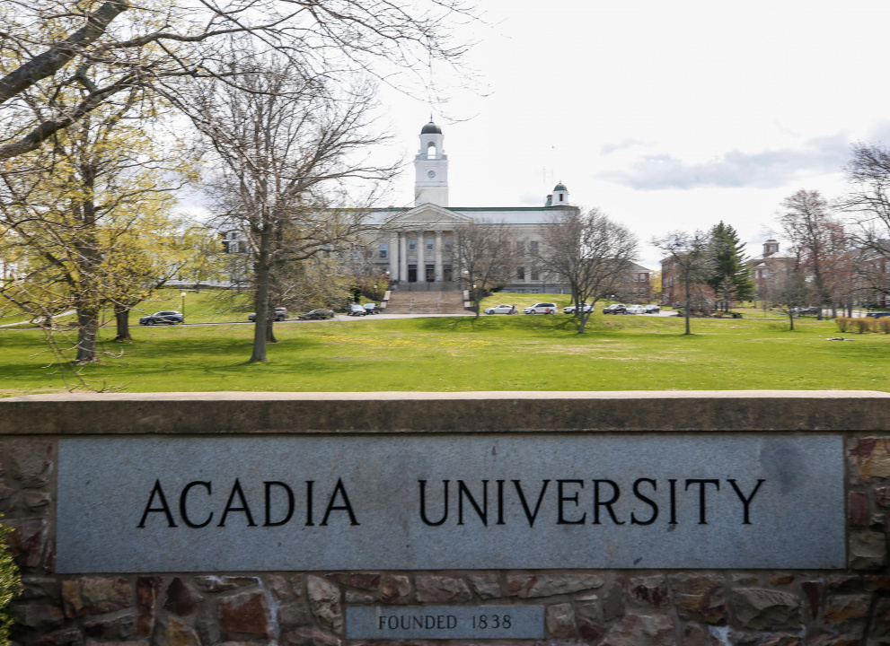 photo of the exterior of Acadia University