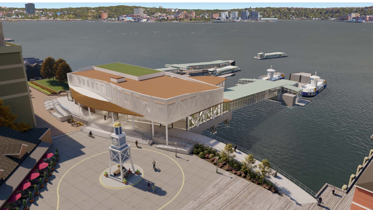 Rendering of proposed ferry terminal