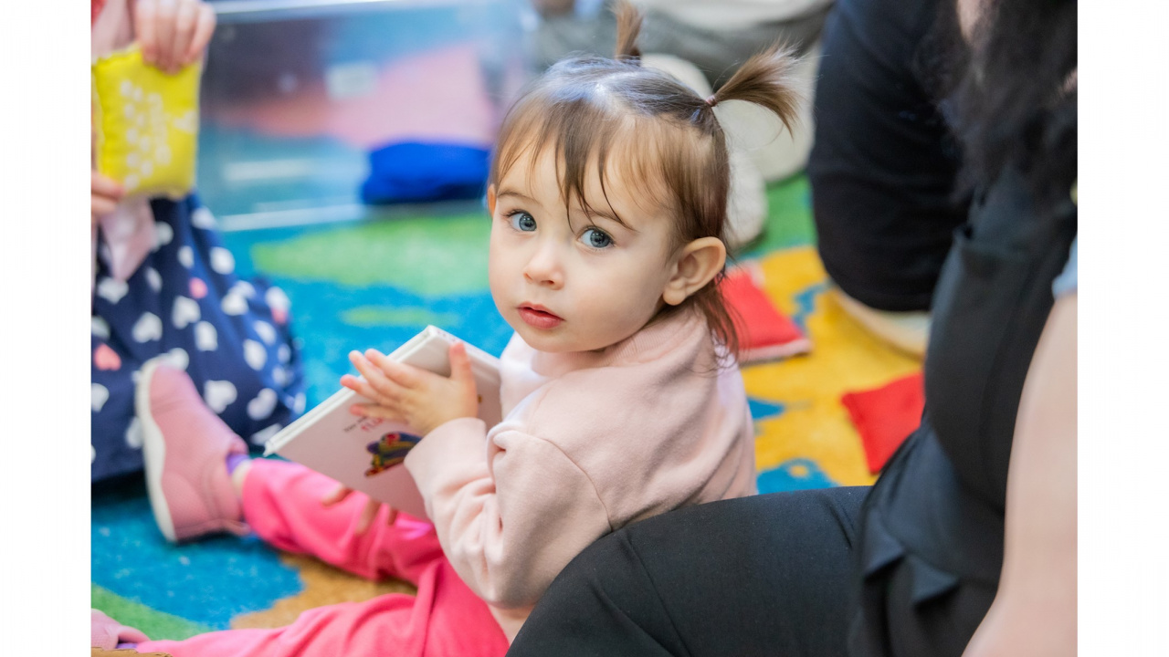 Photo of a toddler at a child-care centre