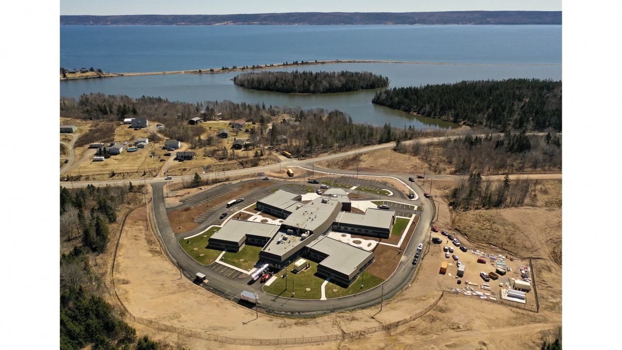 Aerial photo of the Kiknu long-term care home
