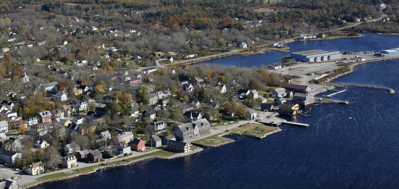 aerial view of Shelburne