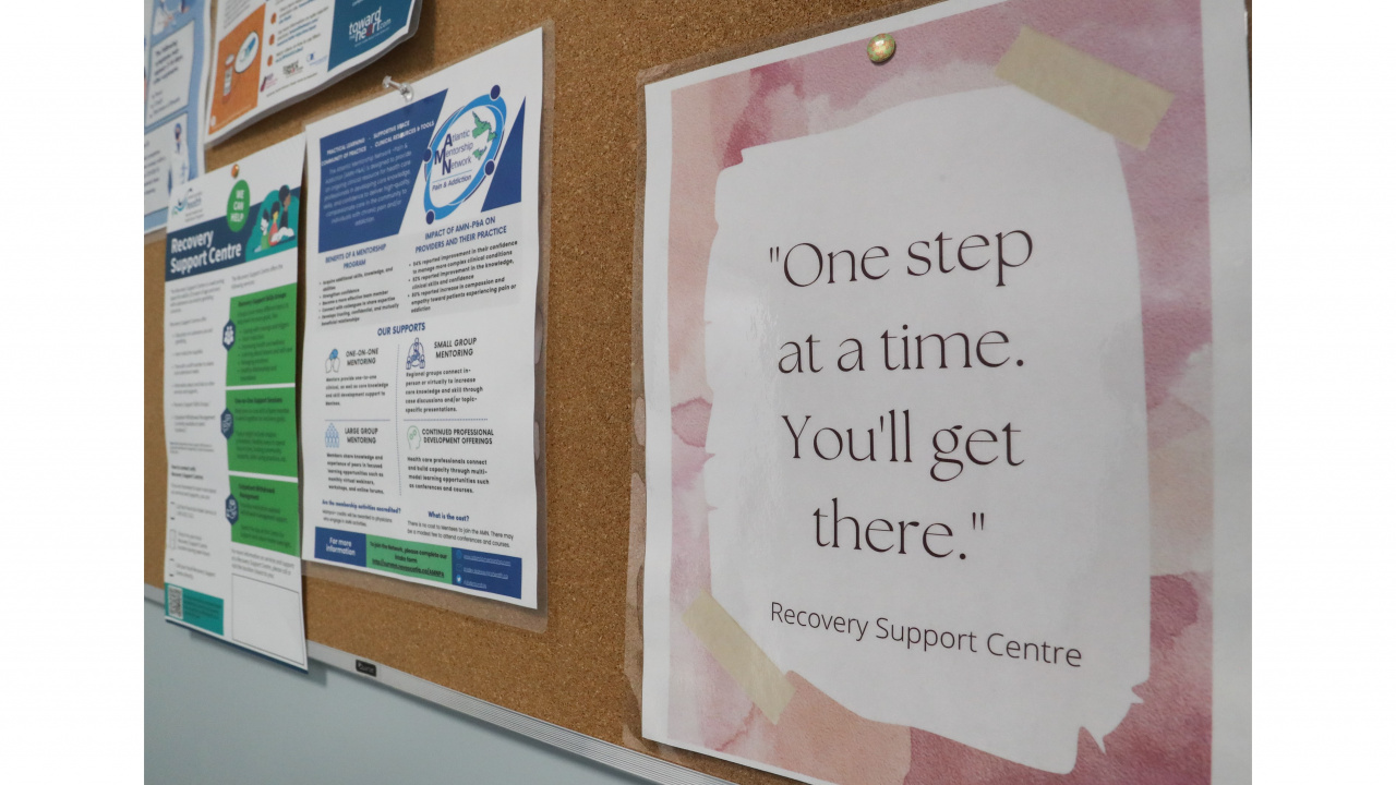 recovery support centre poster