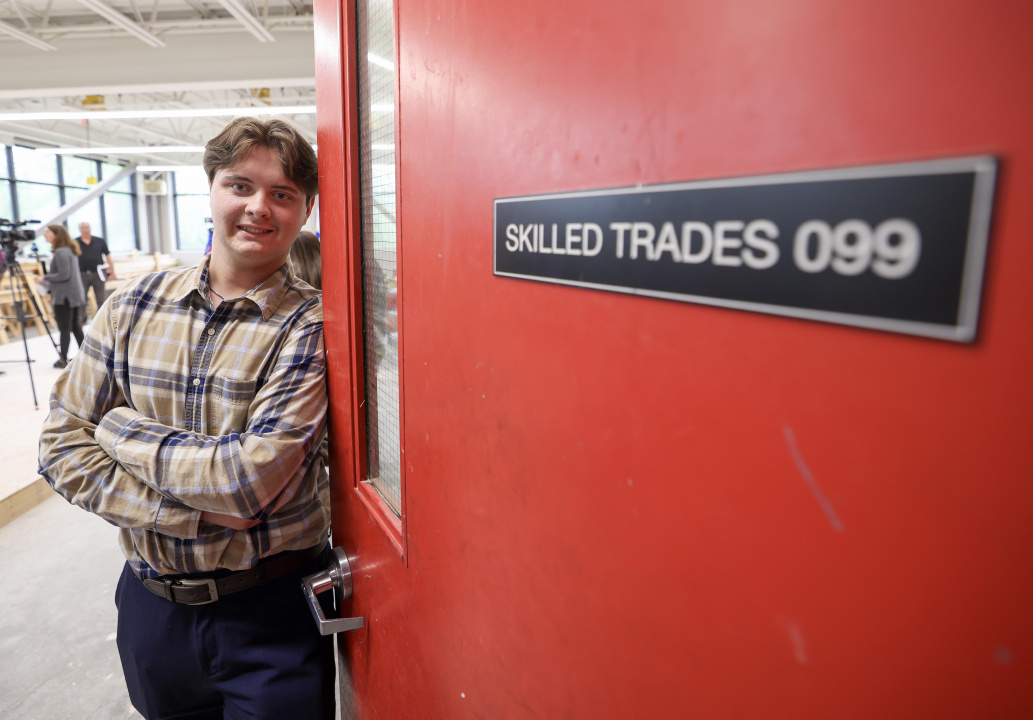 Student Brennan Reid, Glace Bay High School. (Communications Nova Scotia)