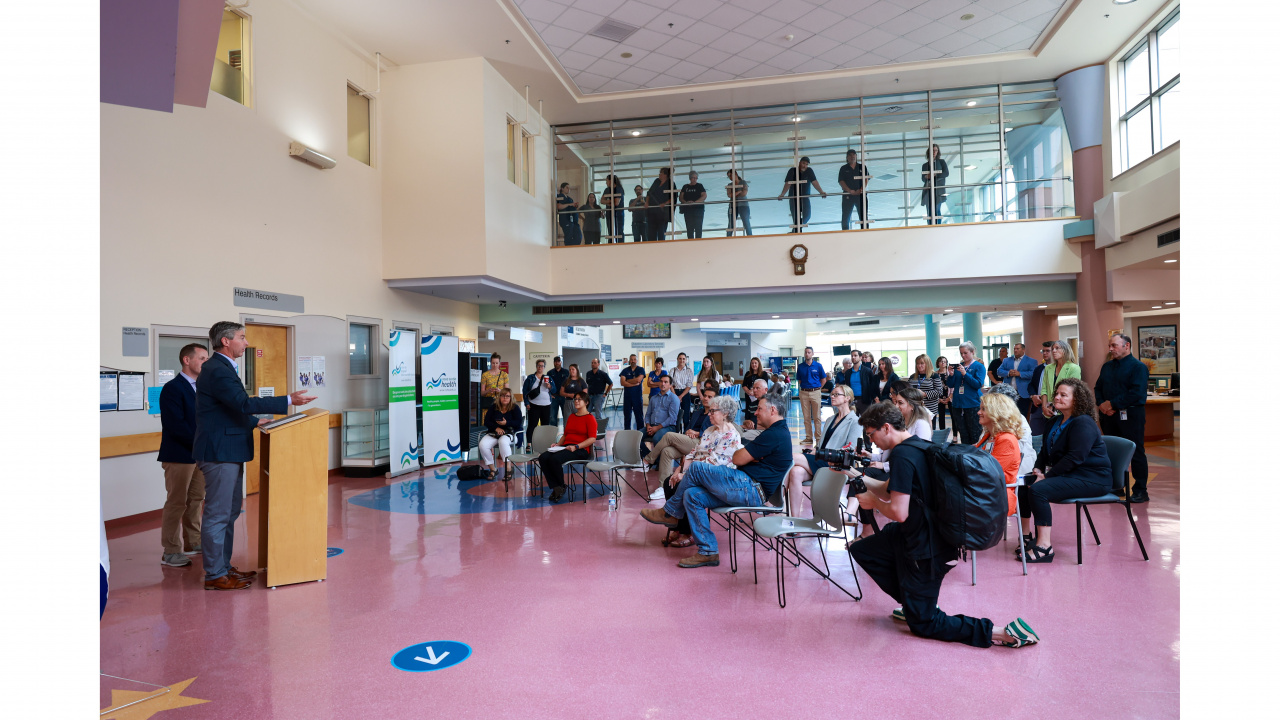 Yarmouth Regional Hospital will receive a new SPECT/CT scanner and electrical upgrades to support a new backup generator. Premier Tim Houston made the announcement today, August 16, in Yarmouth.