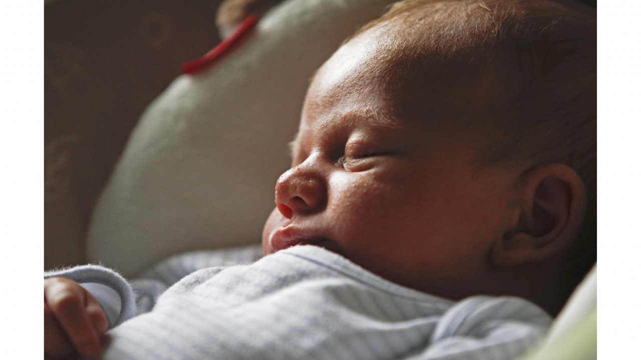 Photo of a sleeping infant