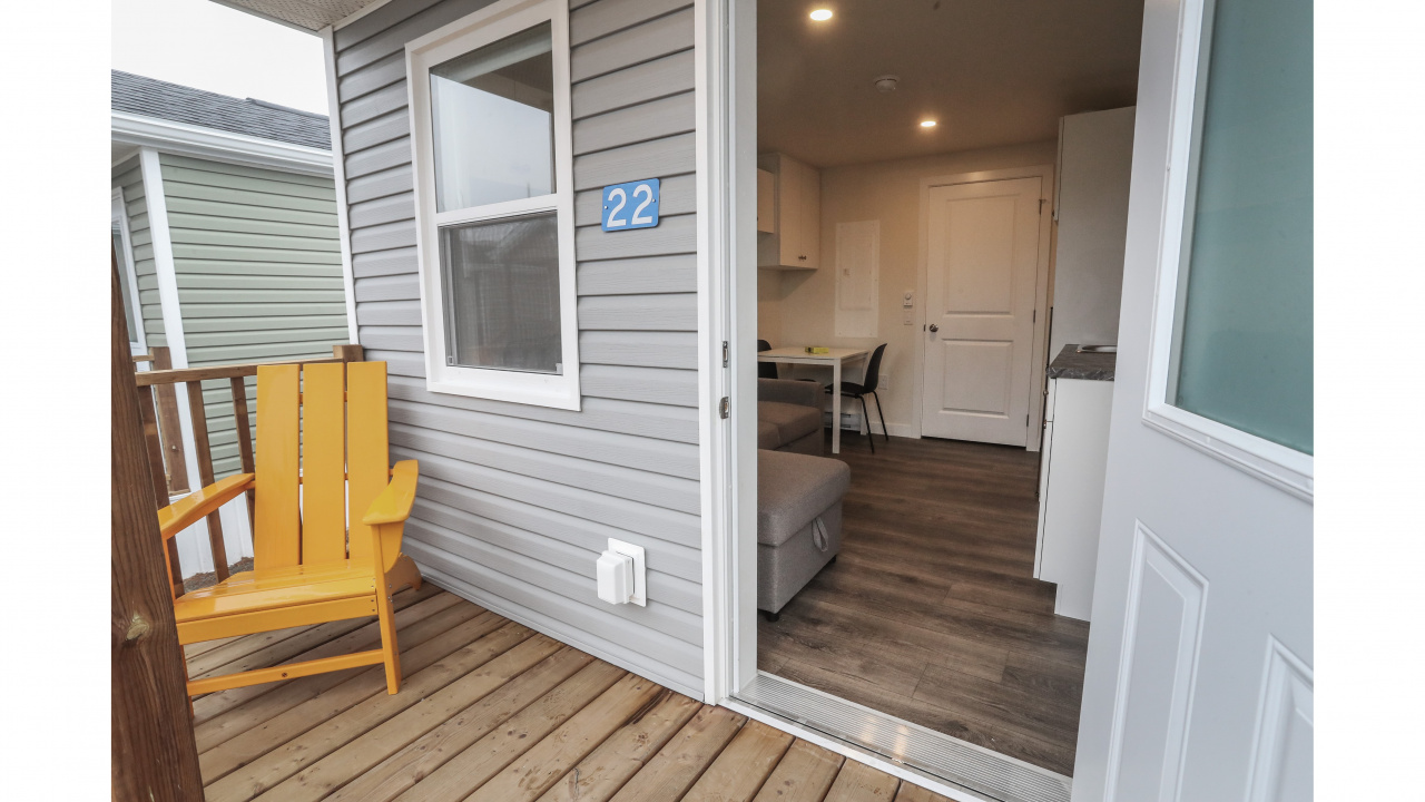tiny home seen from outside