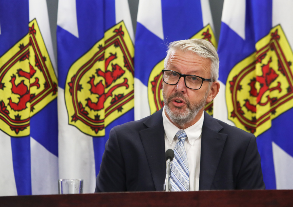 John Lohr with NS Flags