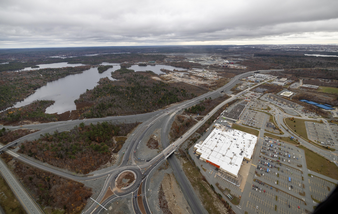 New exit from Highway 102 to Highway 107 