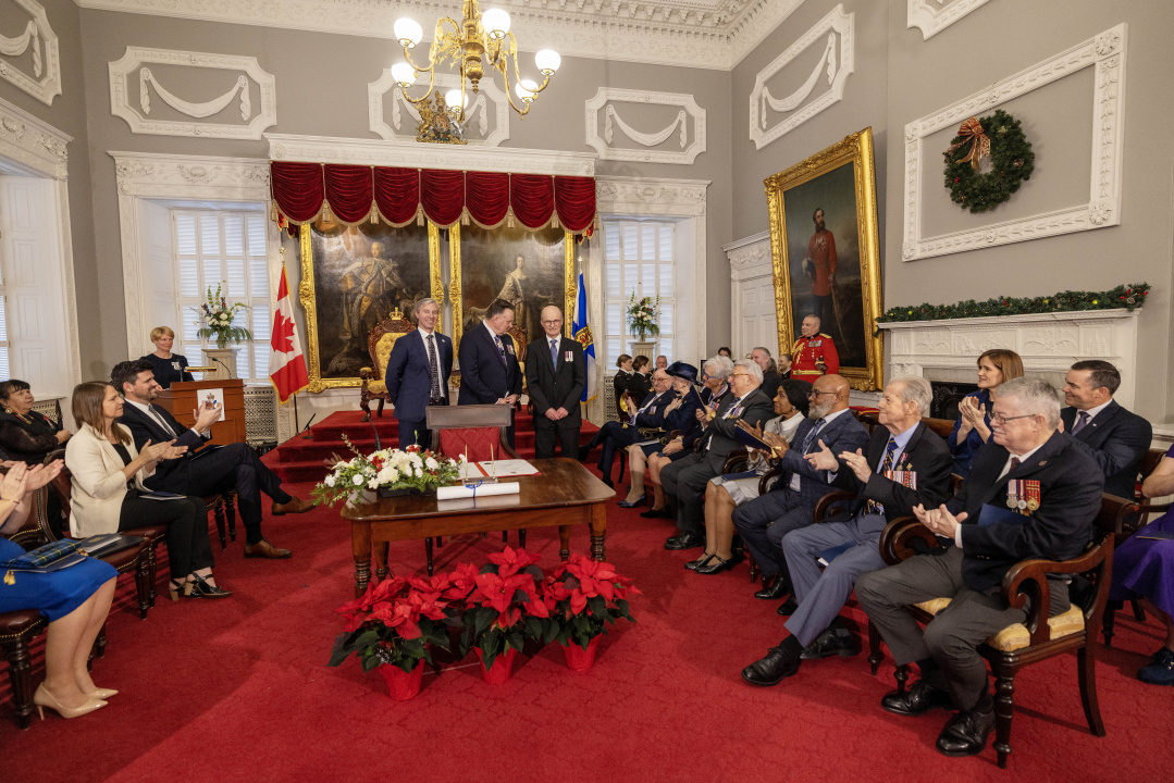 Photo of Lt.-Gov. Mike Savage at his installation ceremony