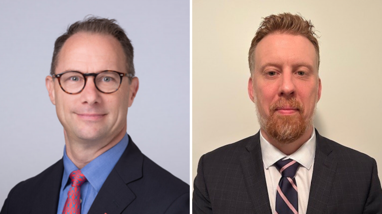 Side-by-side photos of new provincial court judges Mark Scott and Brian Warcop
