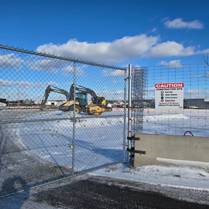 The Mariners Centre expansion construction site in Yarmouth.