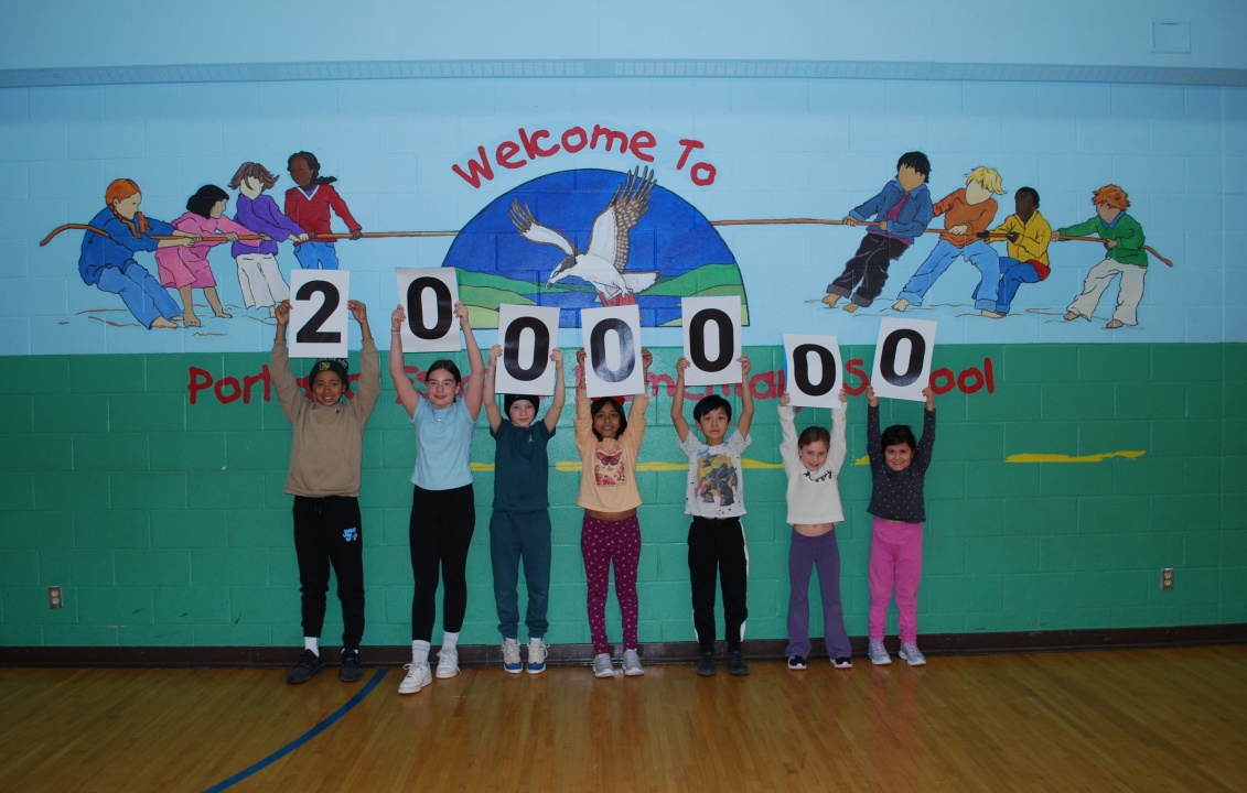 Students at Portland Estates Elementary School today, January 30. (Communications Nova Scotia))