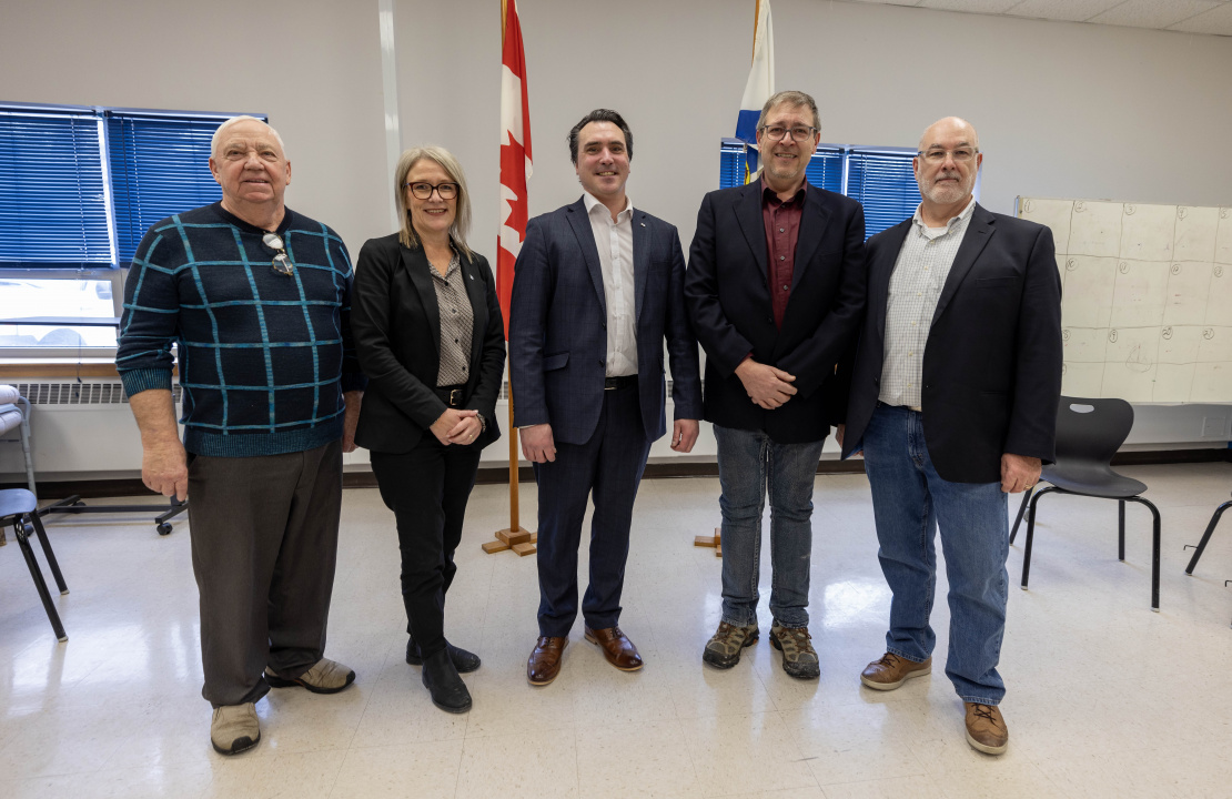 Participants in the funding announcement.