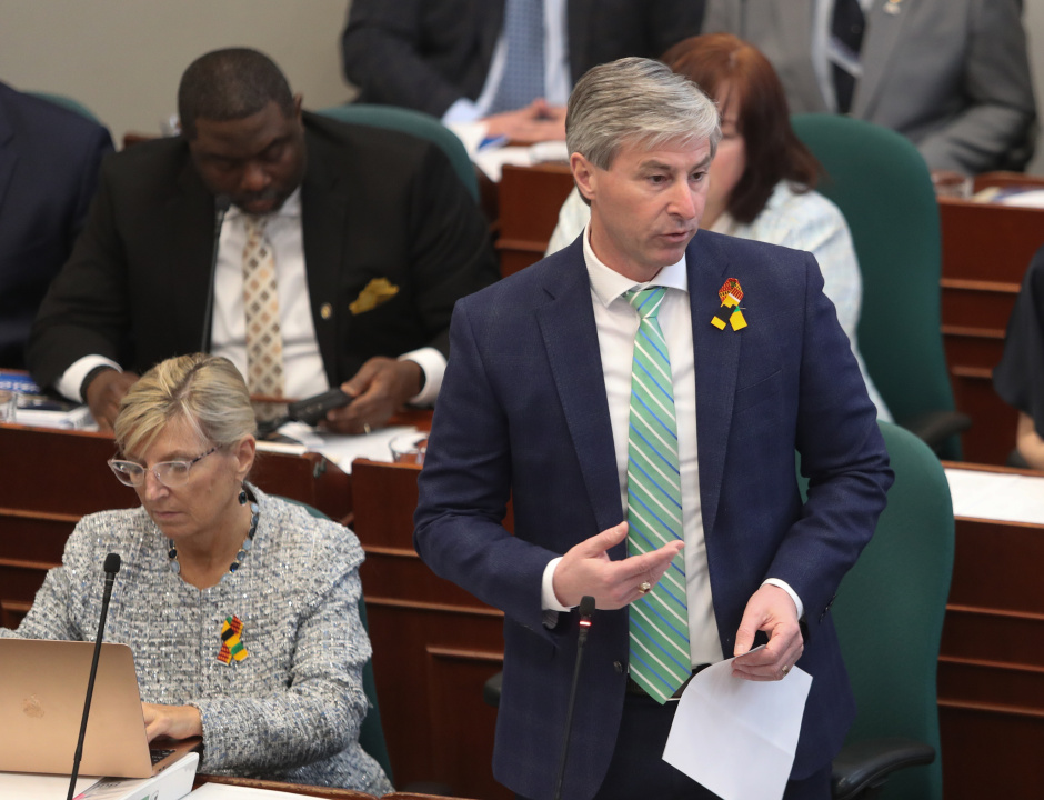 Premier Tim Houston in the legislative chamber