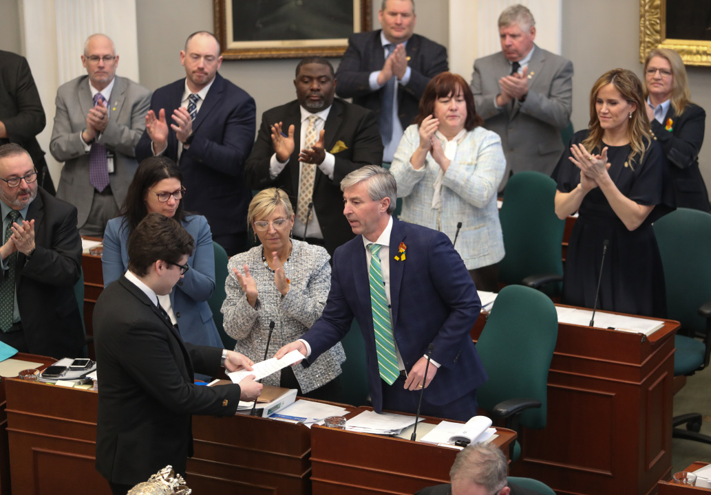 Premier Tim Houston in the legislative chamber