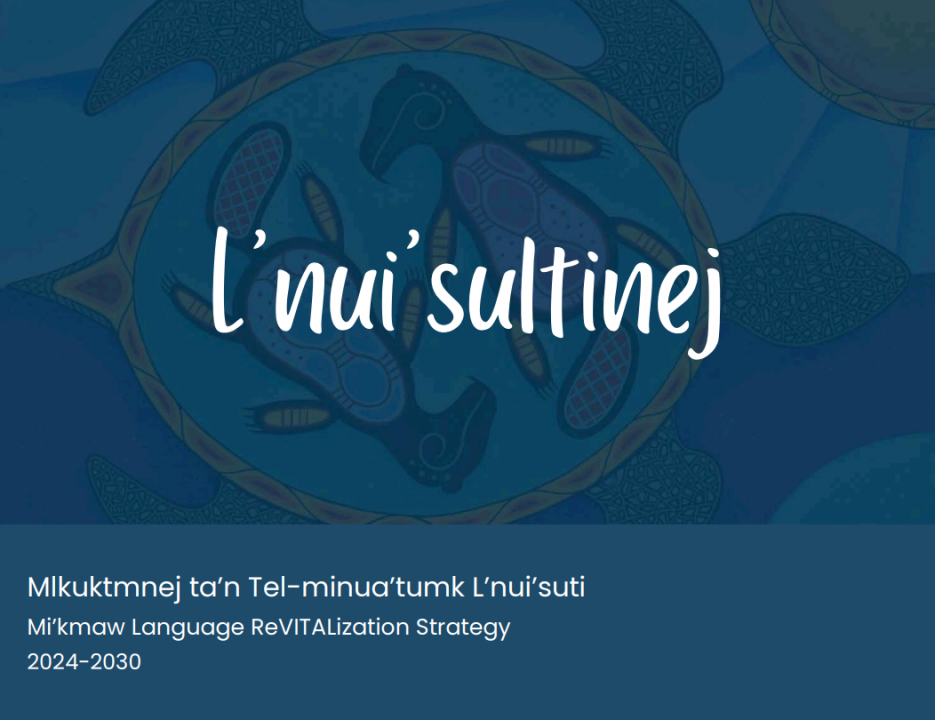 The cover of the Mi’kmaw Language ReVITALization Strategy.