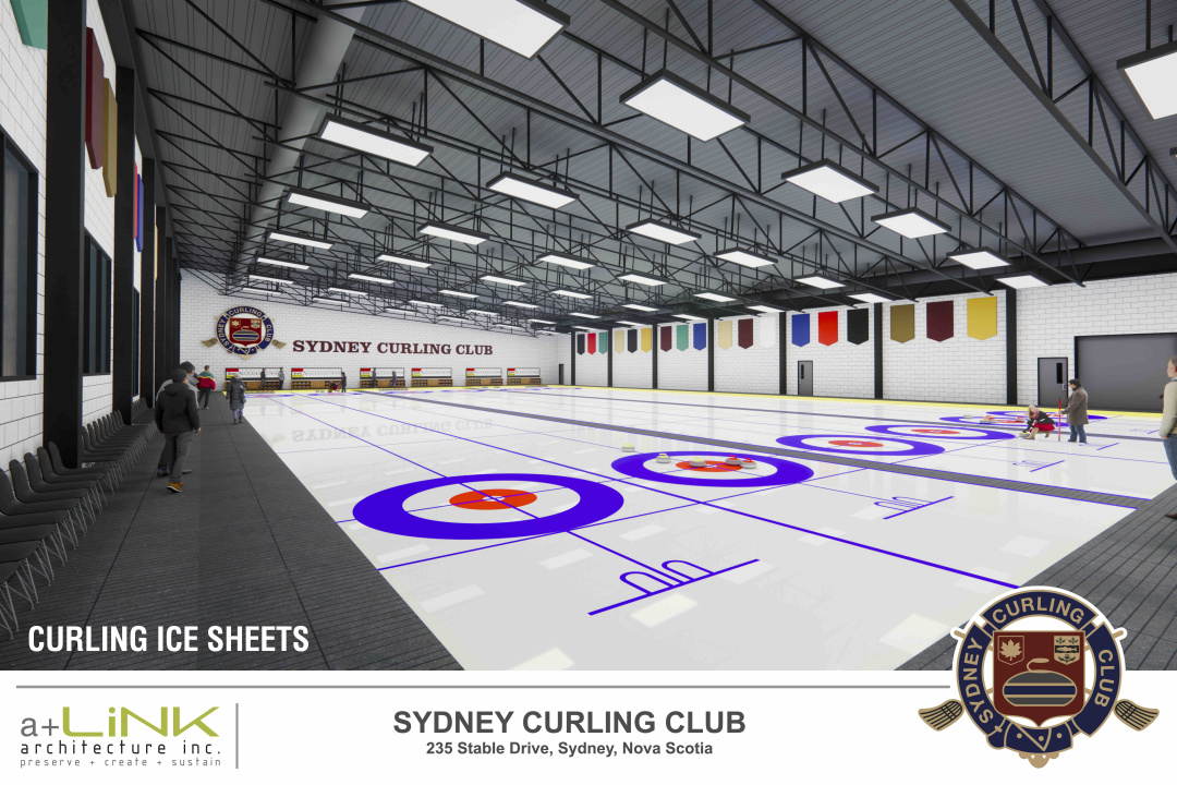 A rendering of the new Sydney Curling Club.
