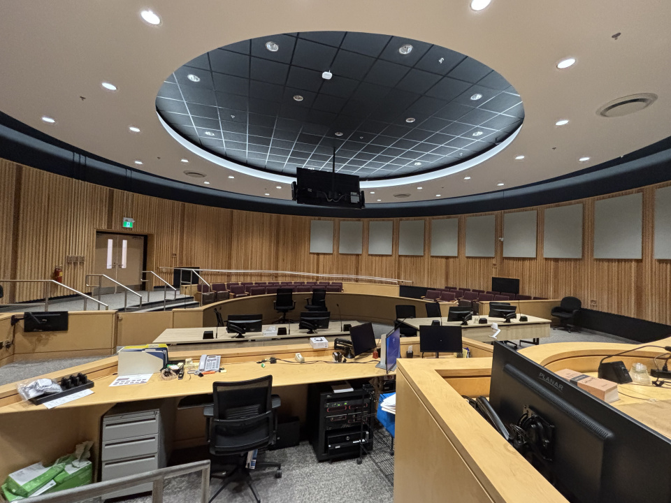 A courtroom