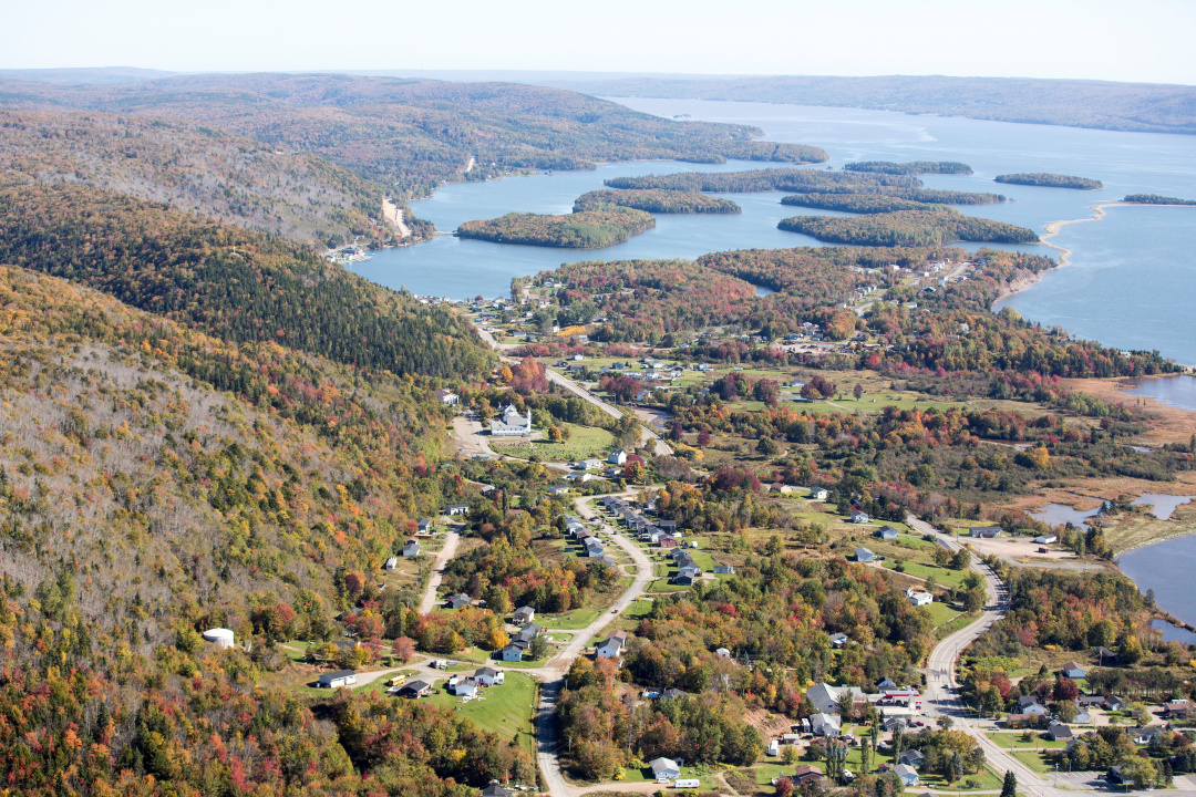 Aerial photo of Eskasoni First Nation