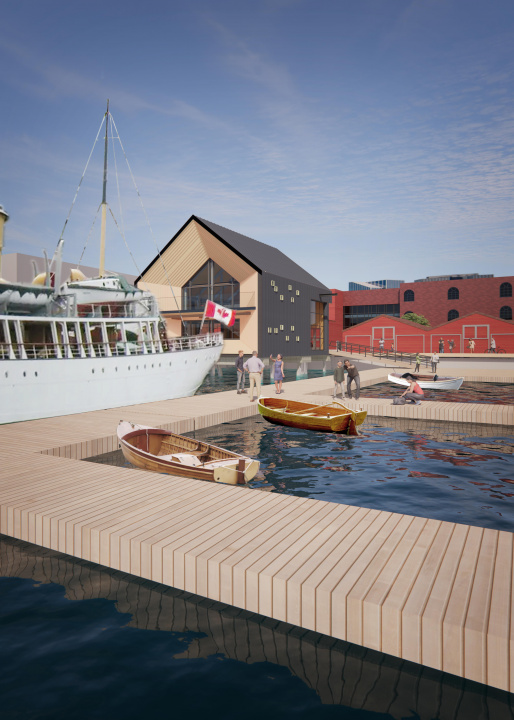 A rendering of the new Boat School on the Halifax waterfront. (RHAD Architects)