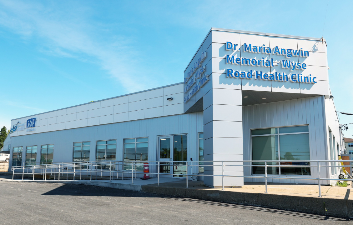 Exterior of the Dr. Maria Angwin Memorial – Wyse Road Health Clinic