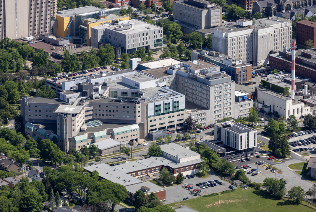 Aerial photo of IWK Health Centre