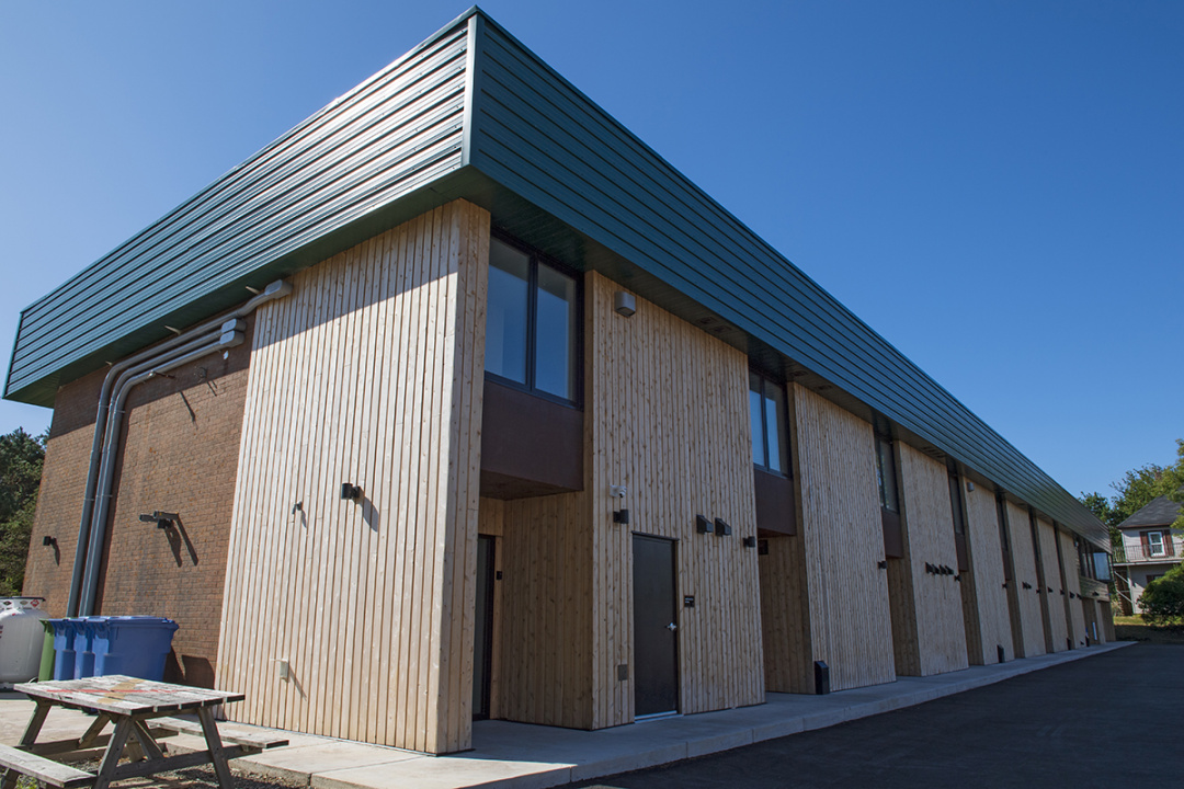 A picture of the outside of former Wheelhouse Motel that has been converted into rental units for healthcare workers.