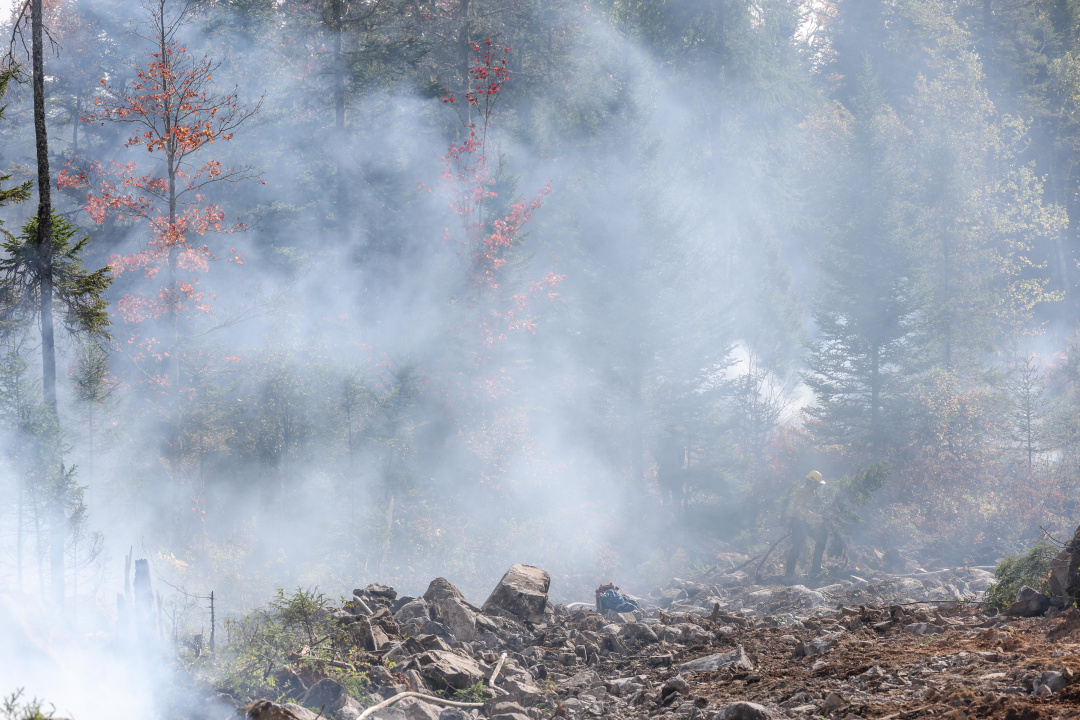 Wildfire response at Lake George, Kings County.
