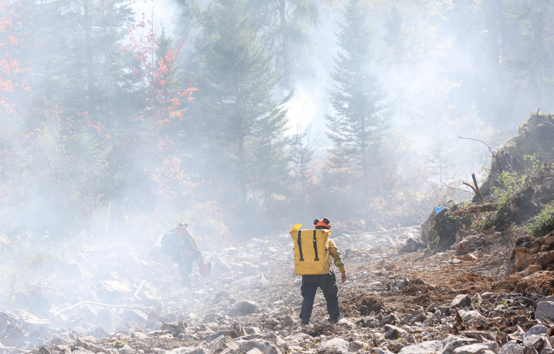 Wildfire response at Lake George, Kings County.