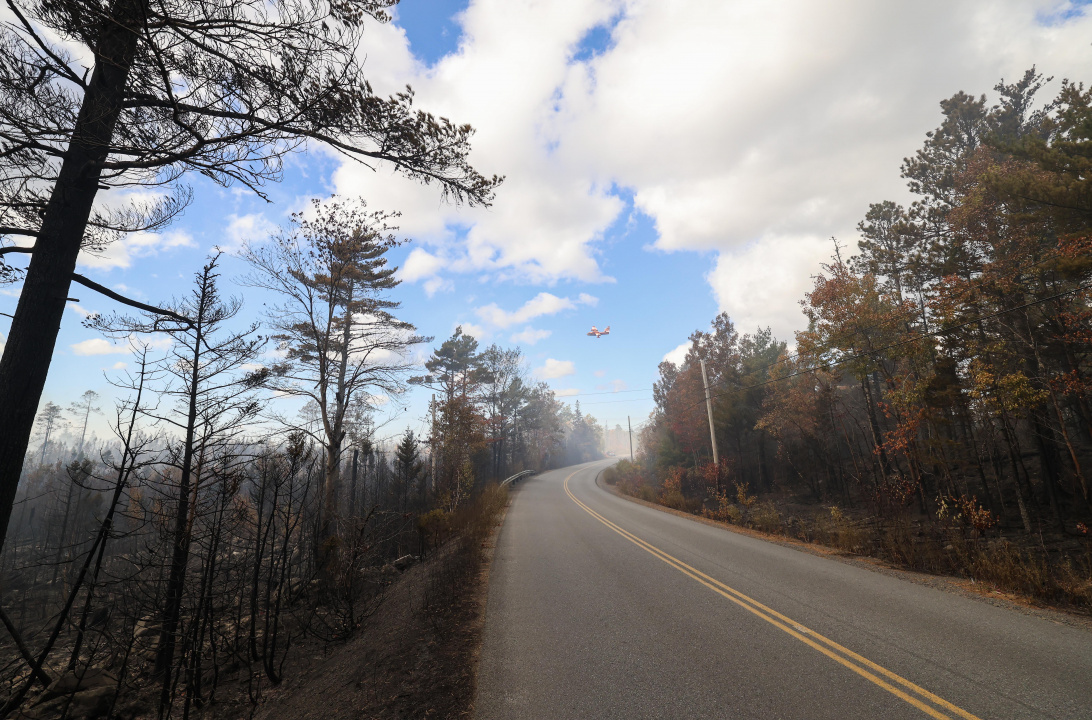 Wildfire response at Lake George, Kings County.