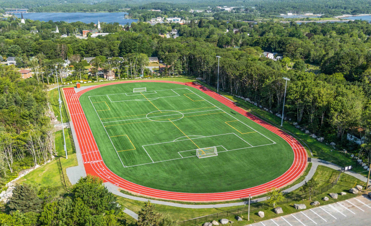 The new track and field complex at Liverpool Regional High School.