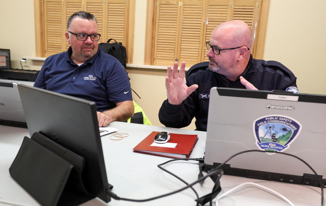 Andrew Mitton, Director of Operations at the Department of Emergency Management, and Scott Fisher, Senior Field Communications Officer at the Department of Emergency Management, discuss operations.