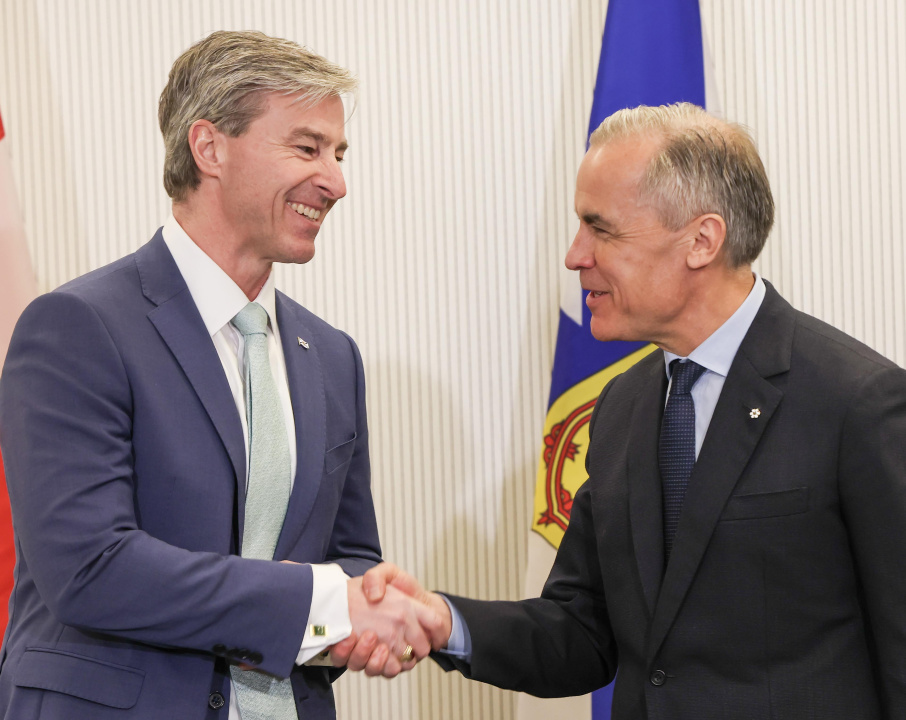 Premier Tim Houston and Prime Minister Mark Carney.